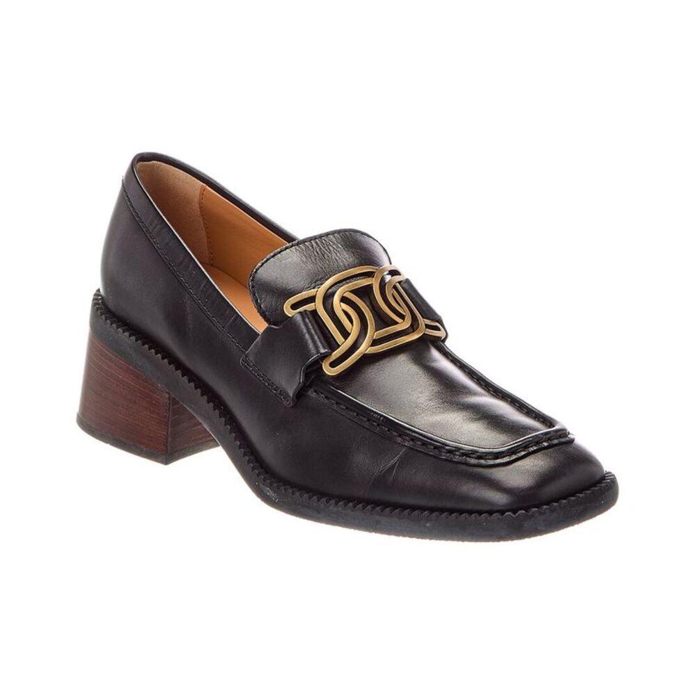Tod's Leather Loafer, Black